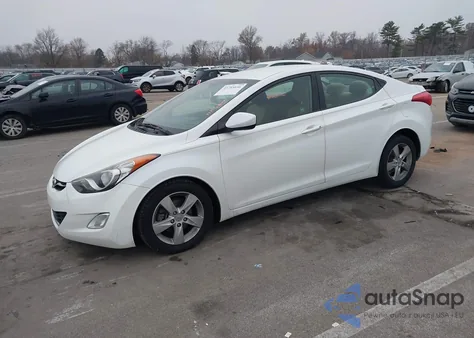 2013 Hyundai Elantra Gls from USA, damaged, VIN 5NPDH4AEXDH235431